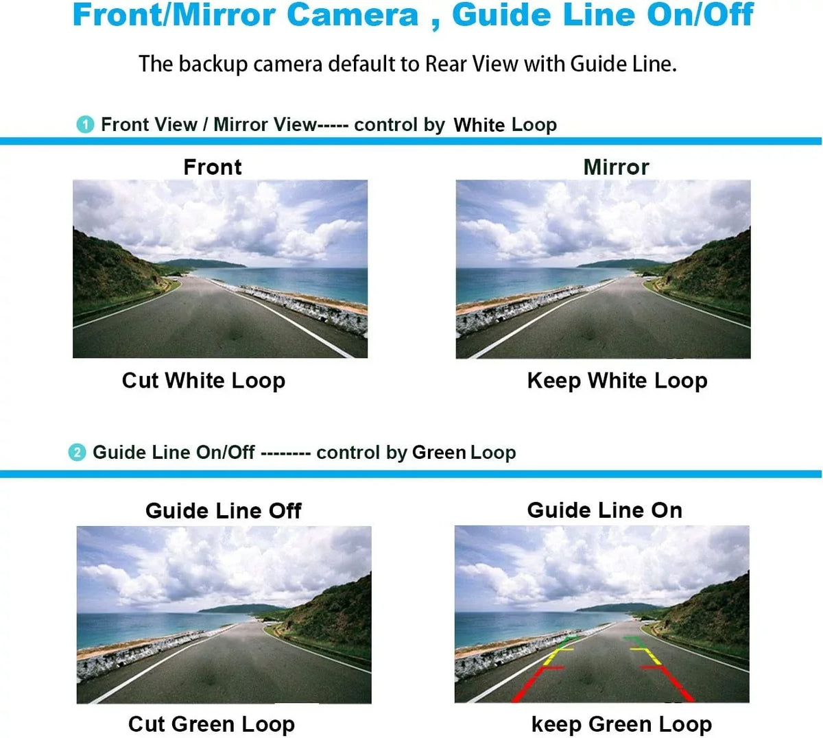 License View Camera Plate Security Vehicle Waterproof Absolute 8 Camera Bright Night Chrome Assist Front Camera with LEDs Frame Vision Universal Angle Front 170° Car Viewing CAM2100S