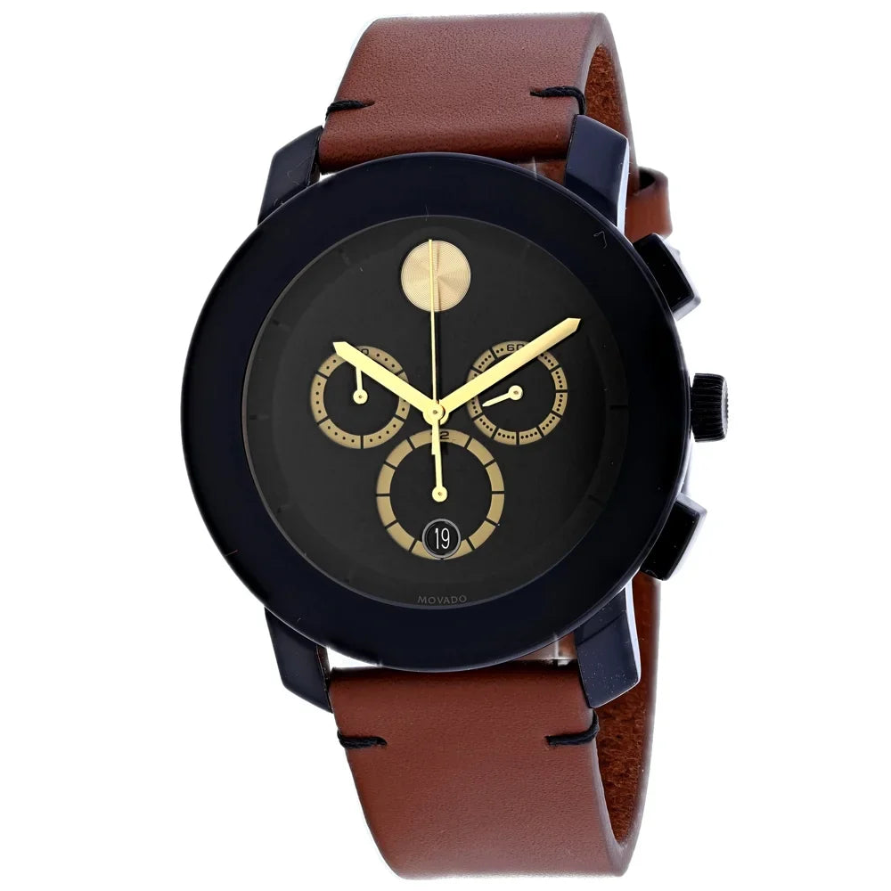 3600540 Bold Dial Watch Men's Black Movado -