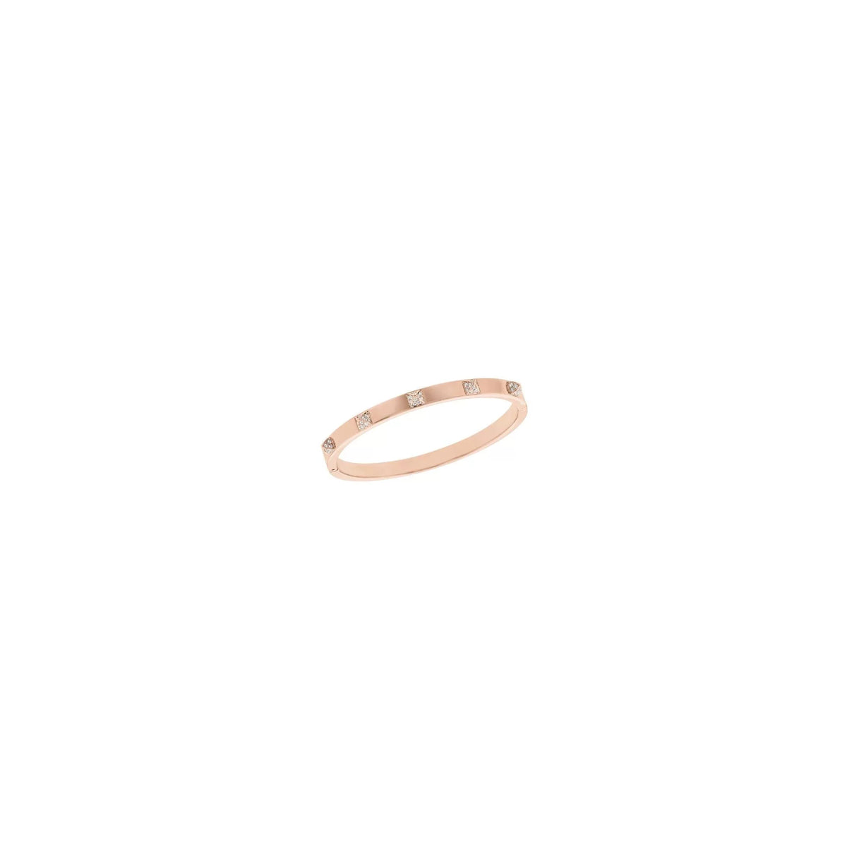 Swarovski Rose Gold M Bangle, Plated Tactic dimension