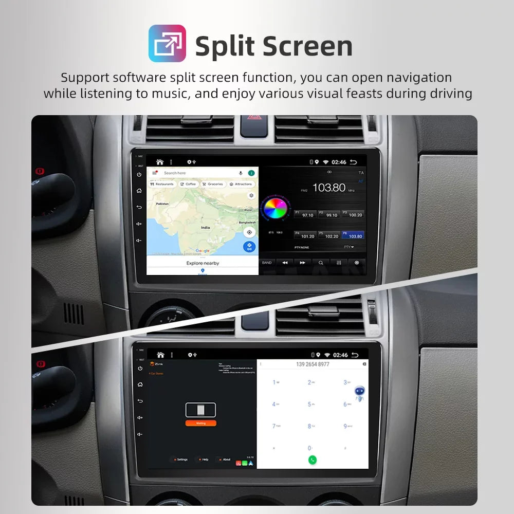 with 9" CarPlay for Nissan 12 Stereo 2+32G J10 Qashqai Car GPS Radio Android 2006-2013 Spare 1 Camera
