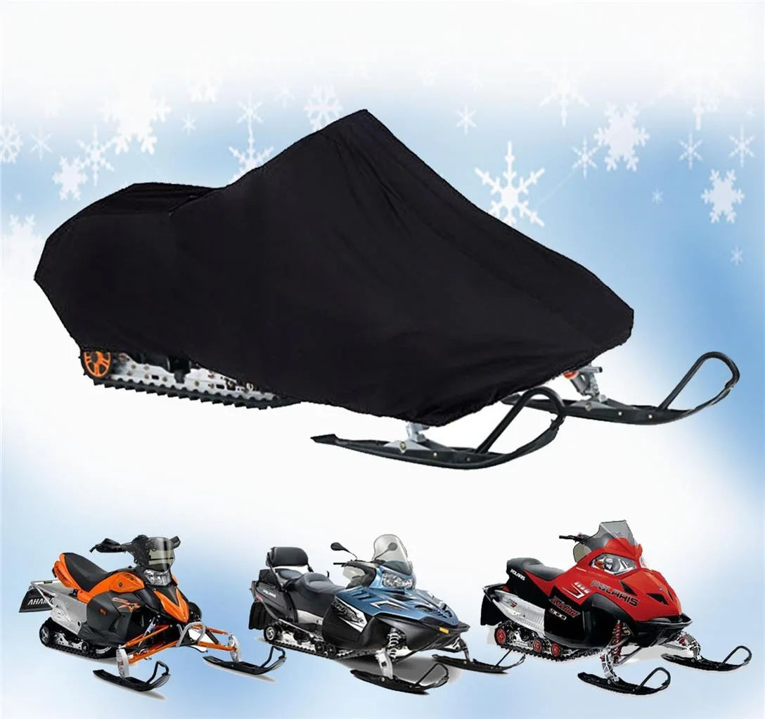 200 Denier Storage Snowmobile Cover Compatible For The 2007-2009 Arctic Cat Model F1000 Sno Pro Snowmachine Sled. All Black.