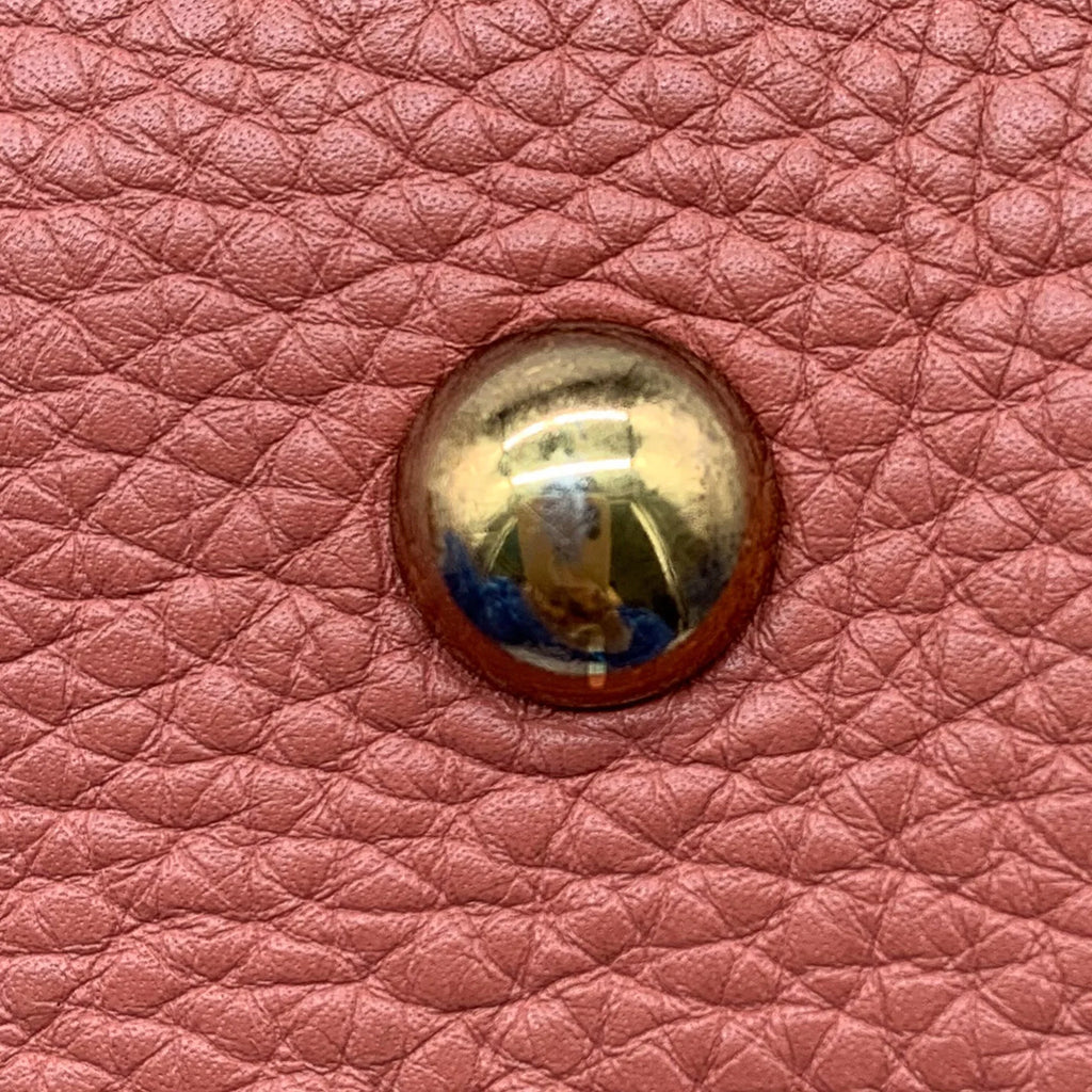 Satchel Pink Unisex Pre-Owned Shopper Bamboo Authenticated Calf Leather (Fair)