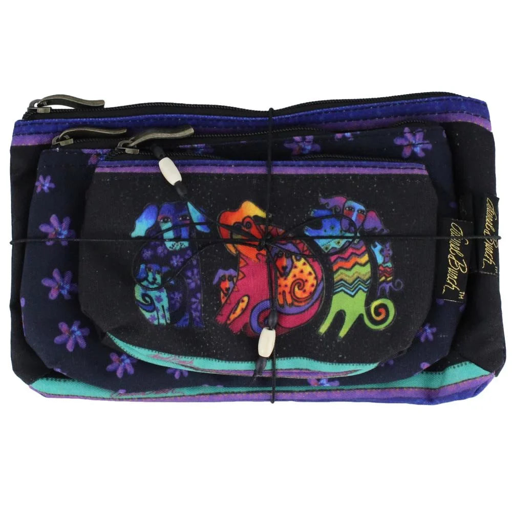Cosmetic & Doggies 3/Pkg-Dogs Burch Bags Laurel