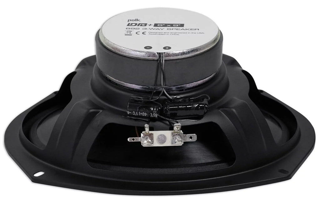 (2) Polk Audio Db692 6X9" 450 Watt Car Atv/Motorcycle/Boat Speakers + Rockmat