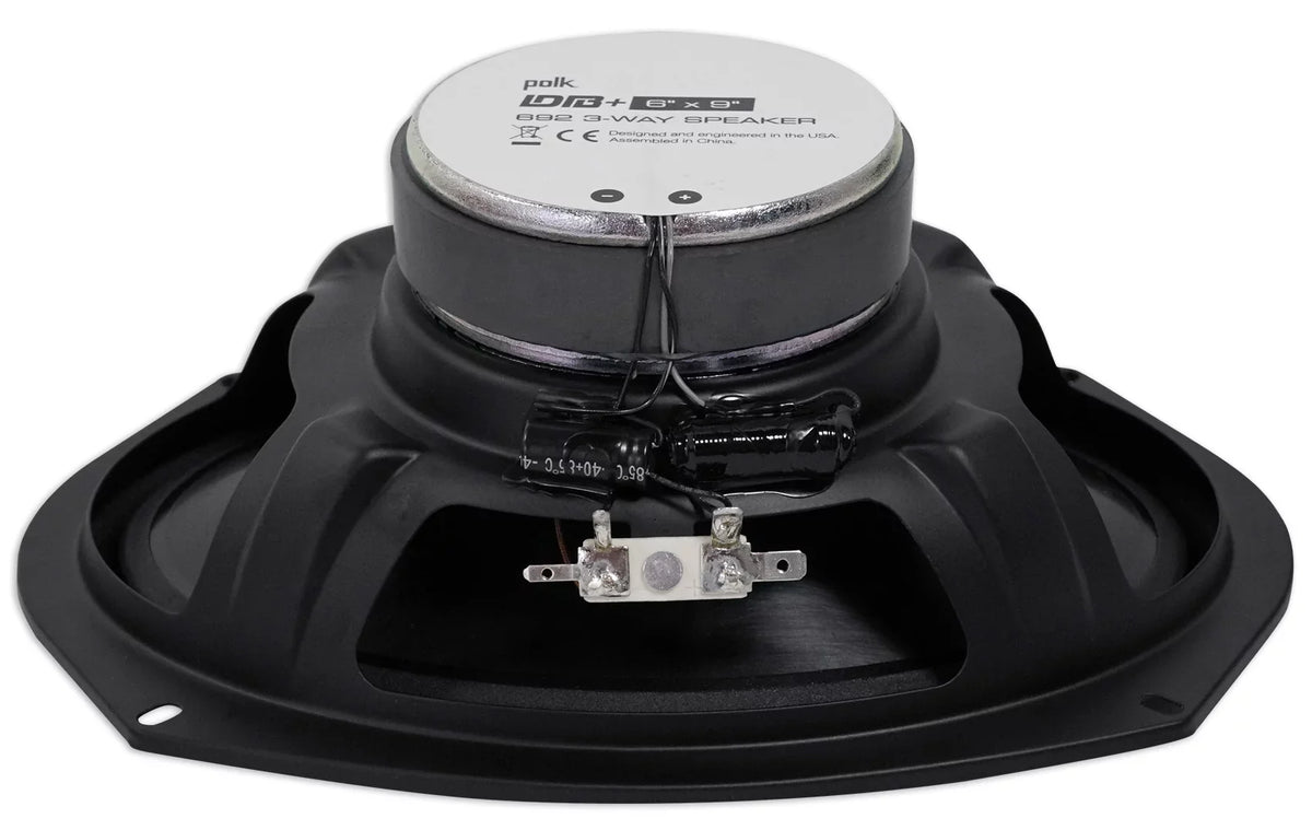 (2) Polk Audio Db692 6X9" 450 Watt Car Atv/Motorcycle/Boat Speakers + Rockmat