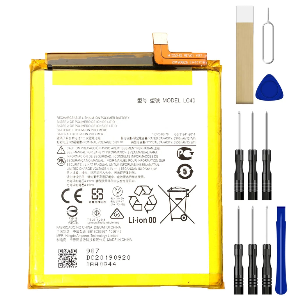 LC40 Replacement Tool Battery (2020) For Motorola E XT2052-2 Moto