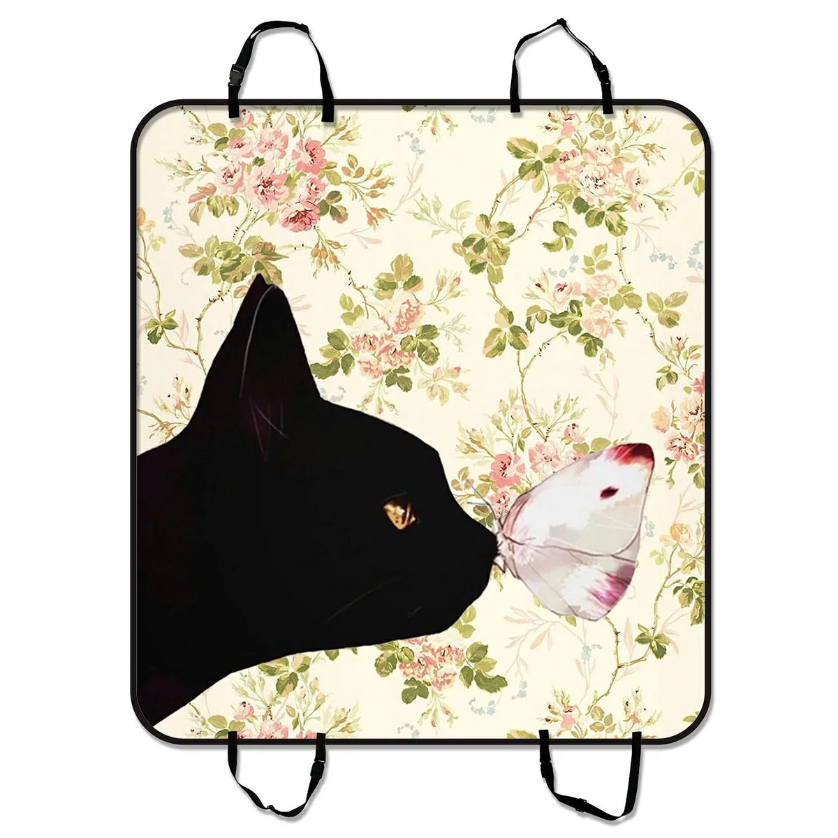 Cars Butterfly Seat Dog For Pattern 54x60 Cat GCKG Trunk Mat inches in and Trucks Hammock SUV the Cargo Car and Car Mat Mat Pet Cover Floral Seat