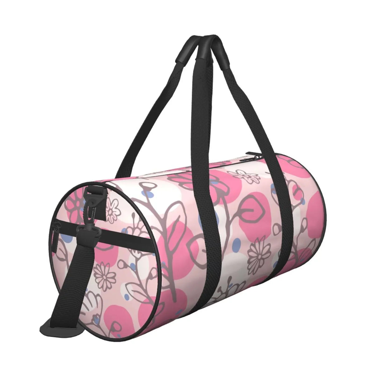 Women, Stamp Bag Bags Flowers Floral Large Unisex Tote Travel Gym XMXT Weekenders for Bag Pink Sports
