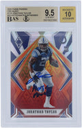 Jonathan Taylor Indianapolis Colts Autographed 2020 Panini Phoenix Fireburst #118 Beckett Fanatics Witnessed Authenticated 9.5/10 Rookie Card With "Horse Power" Inscription - Fanatics Authentic