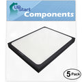 5-Pack Replacement For Blueair 203C Air Purifier Filter - Compatible With Blueair 200 & 300 Air Filter