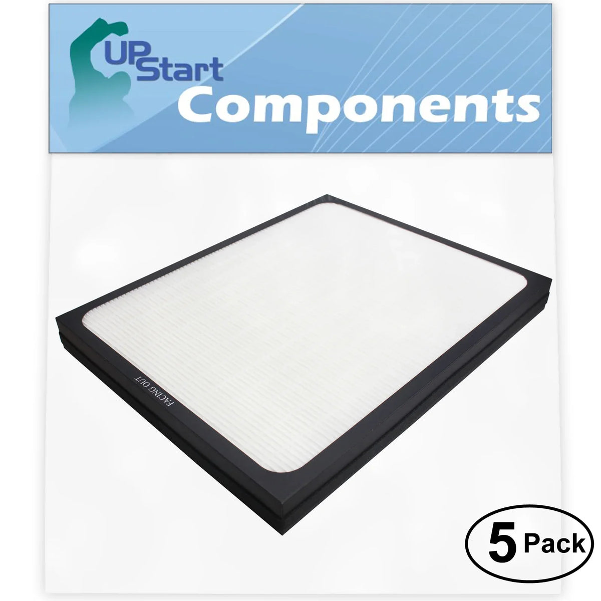 5-Pack Replacement For Blueair 203C Air Purifier Filter - Compatible With Blueair 200 & 300 Air Filter
