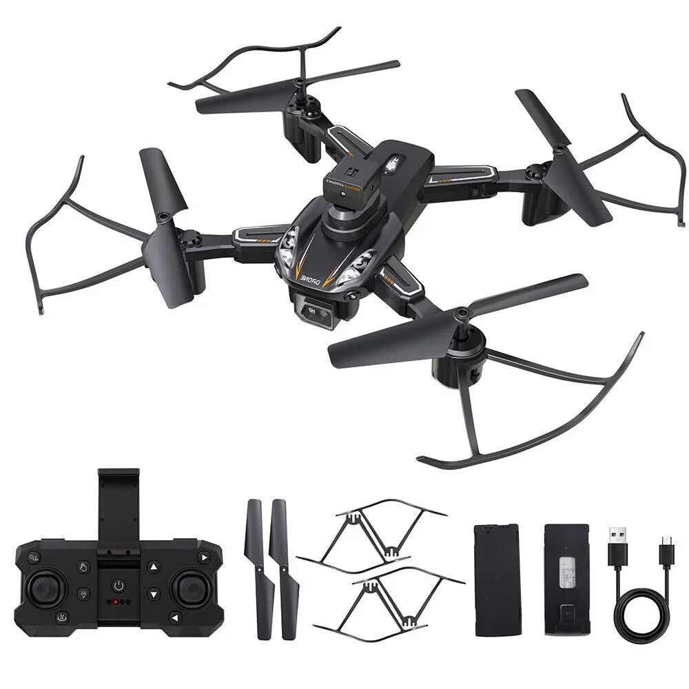 HD Avoidance 4K Obstacle Dual Camera Drone Technology JLLOM Design Foldable - Quadcopter with and