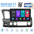 Rearview Android 2006-2011 USB,with 1080P HD LED 2+32G Car 10.1'' Honda Stereo Podofo MP5 11 Link 12 Civic Mirror Car Player for GPS inch 10 Camera FM WIFI Radio Bluetooth