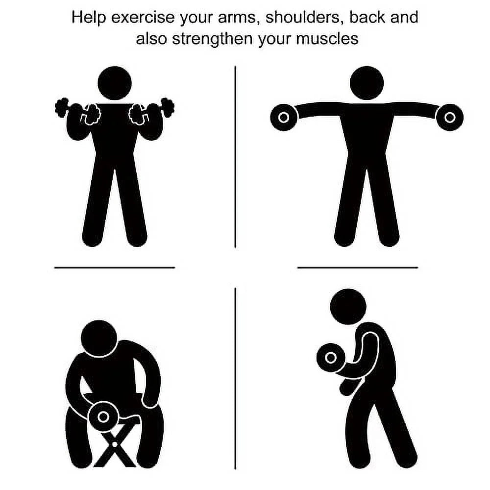 Dumbbells Soozier Handles, Home Gym Hand Hex Weights Anti-roll, 45lbs x Non-Slip Set, or 2 Men Women with for Rubber Workout,