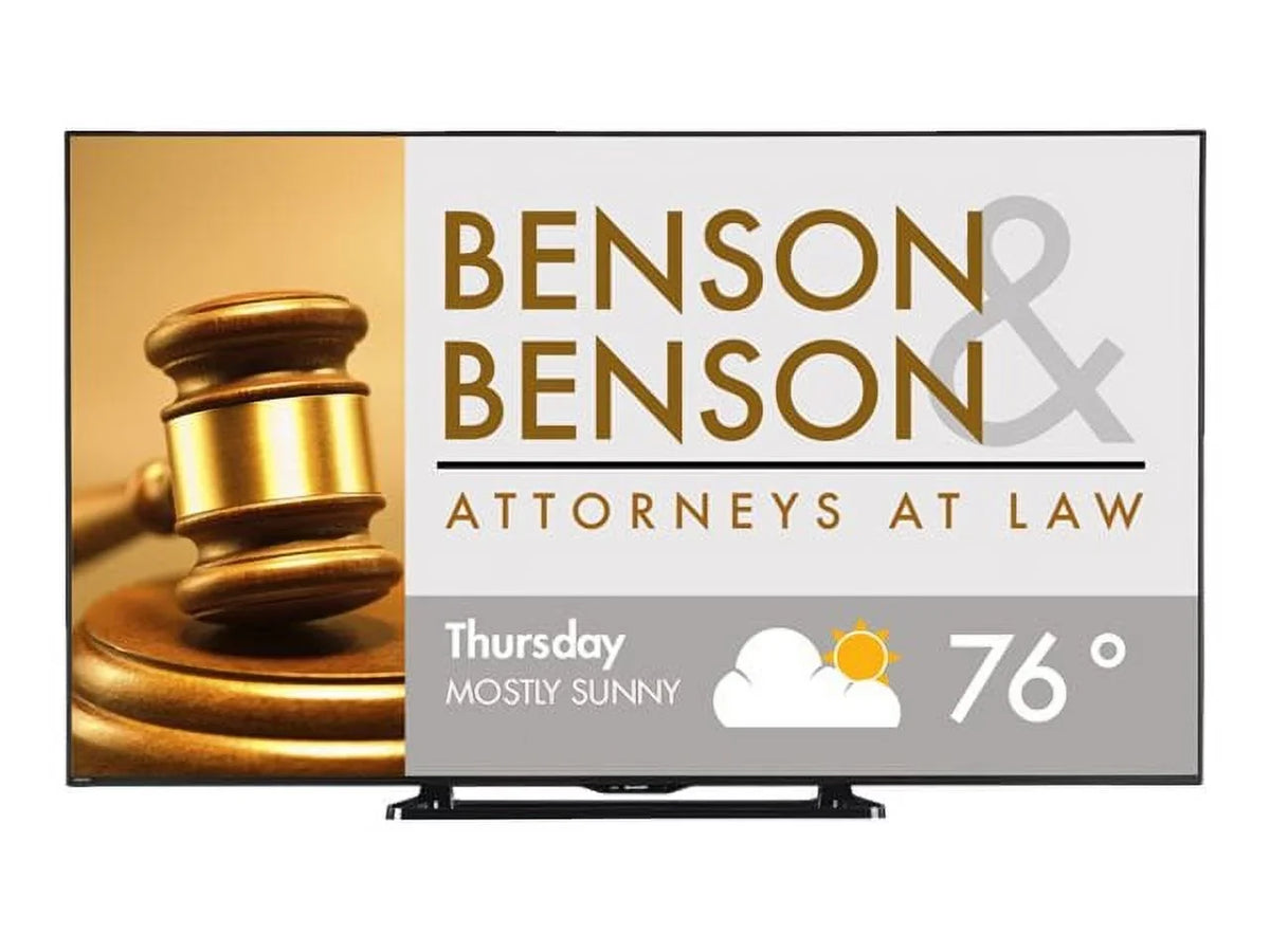 '- 70" TV - Diagonal x - edge-lit 1080 LC-70LE661U Smart (69.5" black Aquos Sharp TV HD - 1920 LED-backlit LCD viewable) - Class