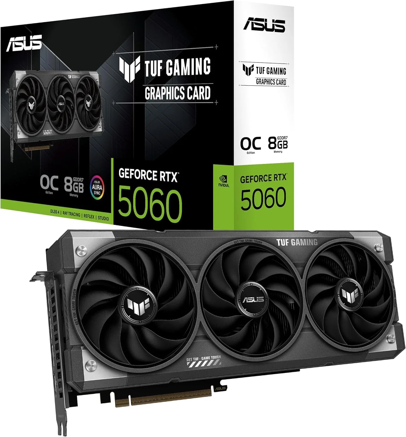 Asus Vga 8Gb Rtx5060 Tuf-O8G-Gaming 3Xdp/1Xhdmi Tuf-Rtx5060-O8G-Gaming