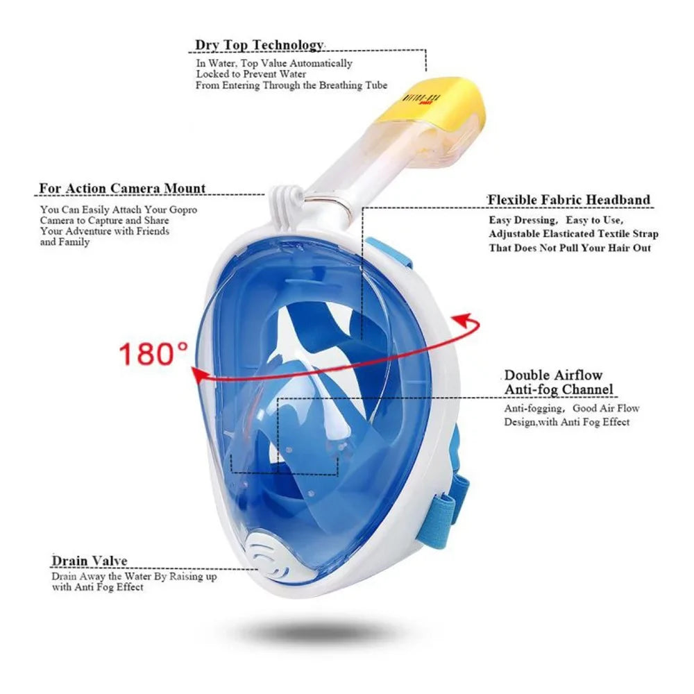 GOPRO S/M DIVING MASK BLUE