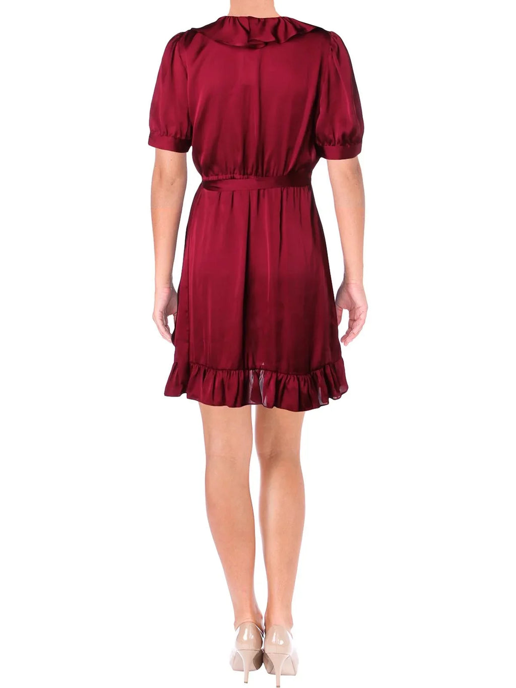 Shirtdress Hem Stuart Ruffle JILL Womens 10 Jill Purple Asymmetric