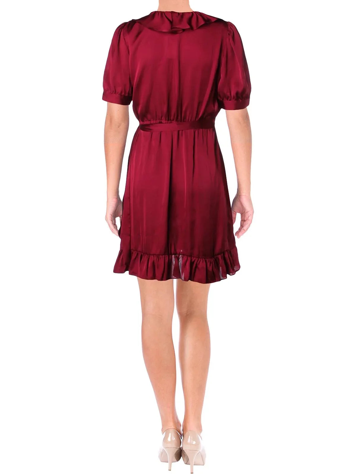 Shirtdress Hem Stuart Ruffle JILL Womens 10 Jill Purple Asymmetric