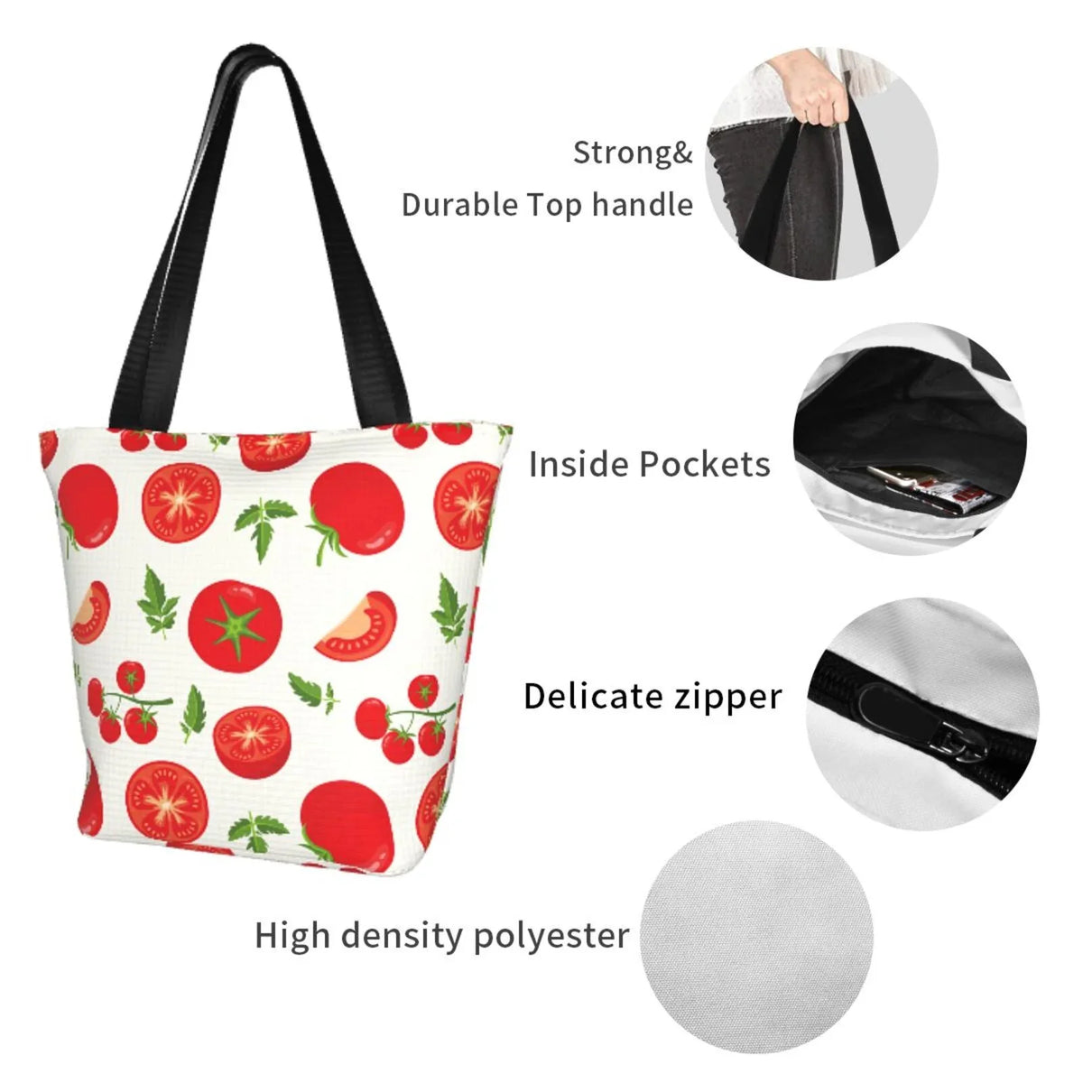 Fresh Handbags Women'S Capacity Tomato Red Bag,Shoulder Bag Shopping Hobos Large Lukts Tote Bag