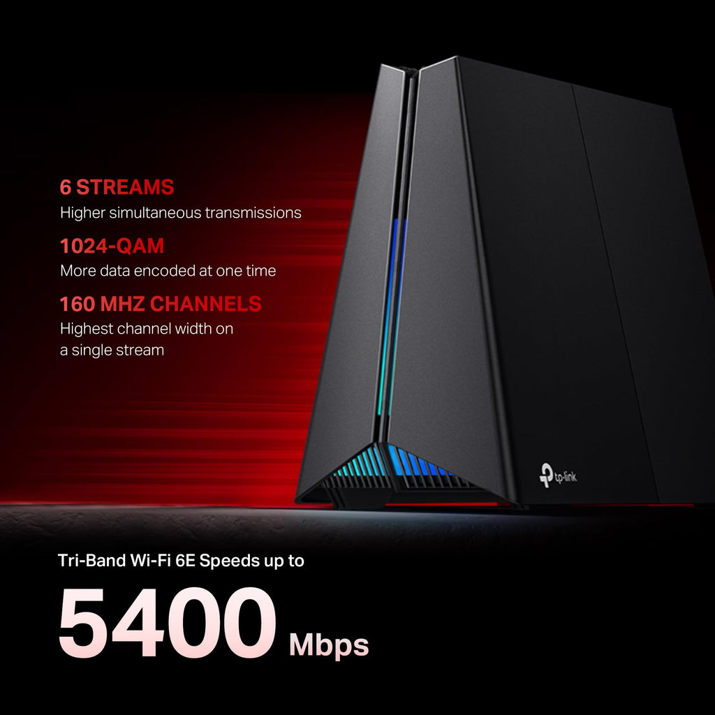 TP-Link AXE16000 Quad-Band WiFi 6E Router (Archer AXE300)
