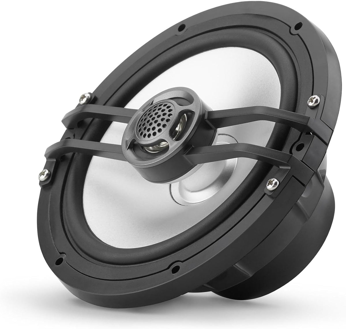 Clarion CMS-651-SWB 6.5-inch Coaxial Marine Speakers 30W RMS Power handling 1/2-inch (13 mm) Polymer Dome Tweeter Includes White & Black Sport Grilles