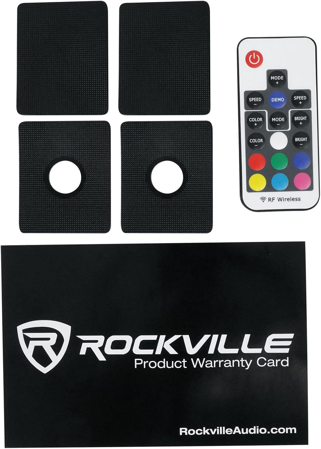 Rockville WB65KLS Black 6.5" Marine Wakeboard LED Tower Speakers Pair