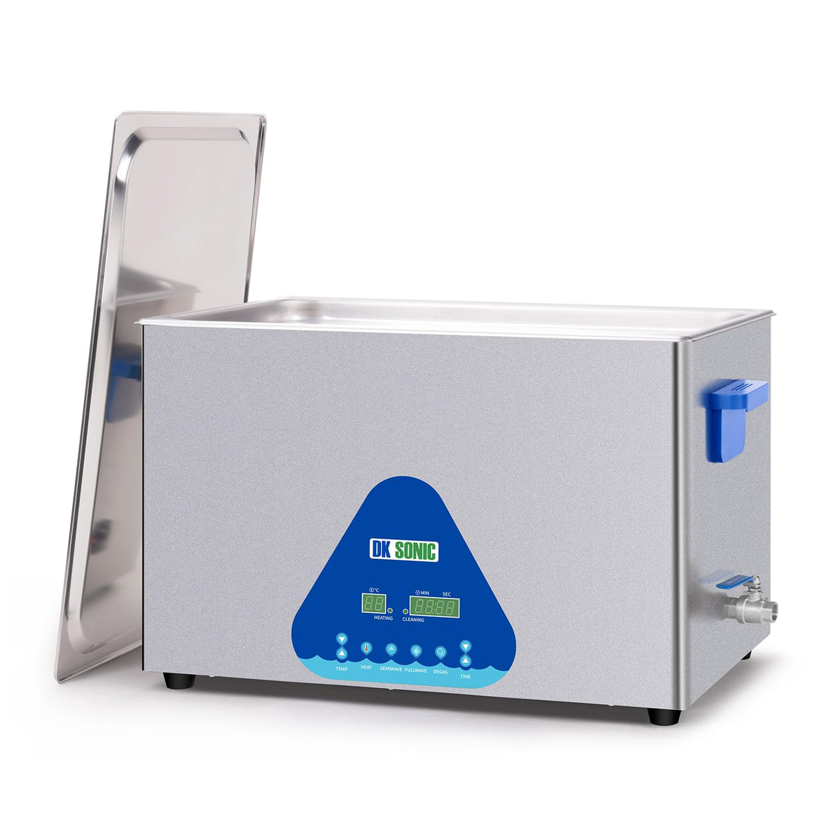 DK SONIC Ultrasonic Cleaner 10L,240W Industrial Ultrasonic Parts Cleaner with Heater&Timer, Digital Control&Basket, Multiple Functions for Motorcycle Engines,Carburetors, Chains