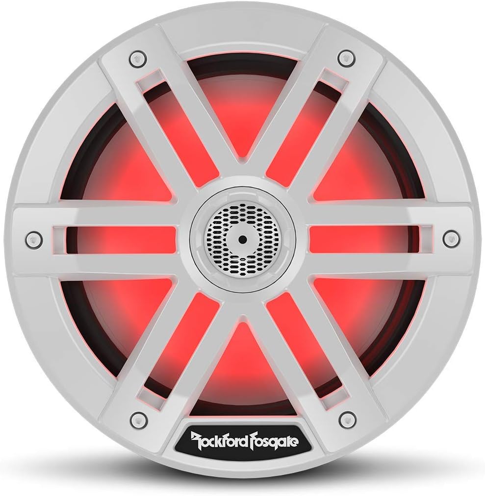Rockford Fosgate M1-8 Color Optix 8â Marine Speakers - White (Pair)