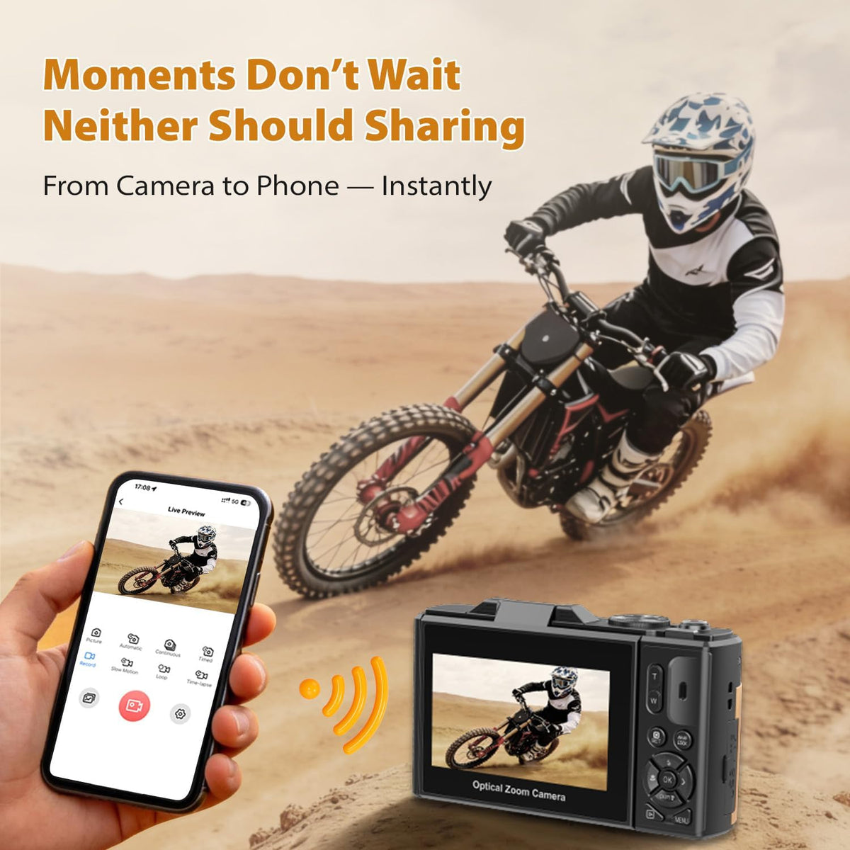 5K Digital Camera for Photography, 80MP Vlogging Camera for YouTube