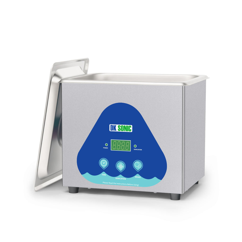 DK SONIC Ultrasonic Cleaner 10L,240W Industrial Ultrasonic Parts Cleaner with Heater&Timer, Digital Control&Basket, Multiple Functions for Motorcycle Engines,Carburetors, Chains
