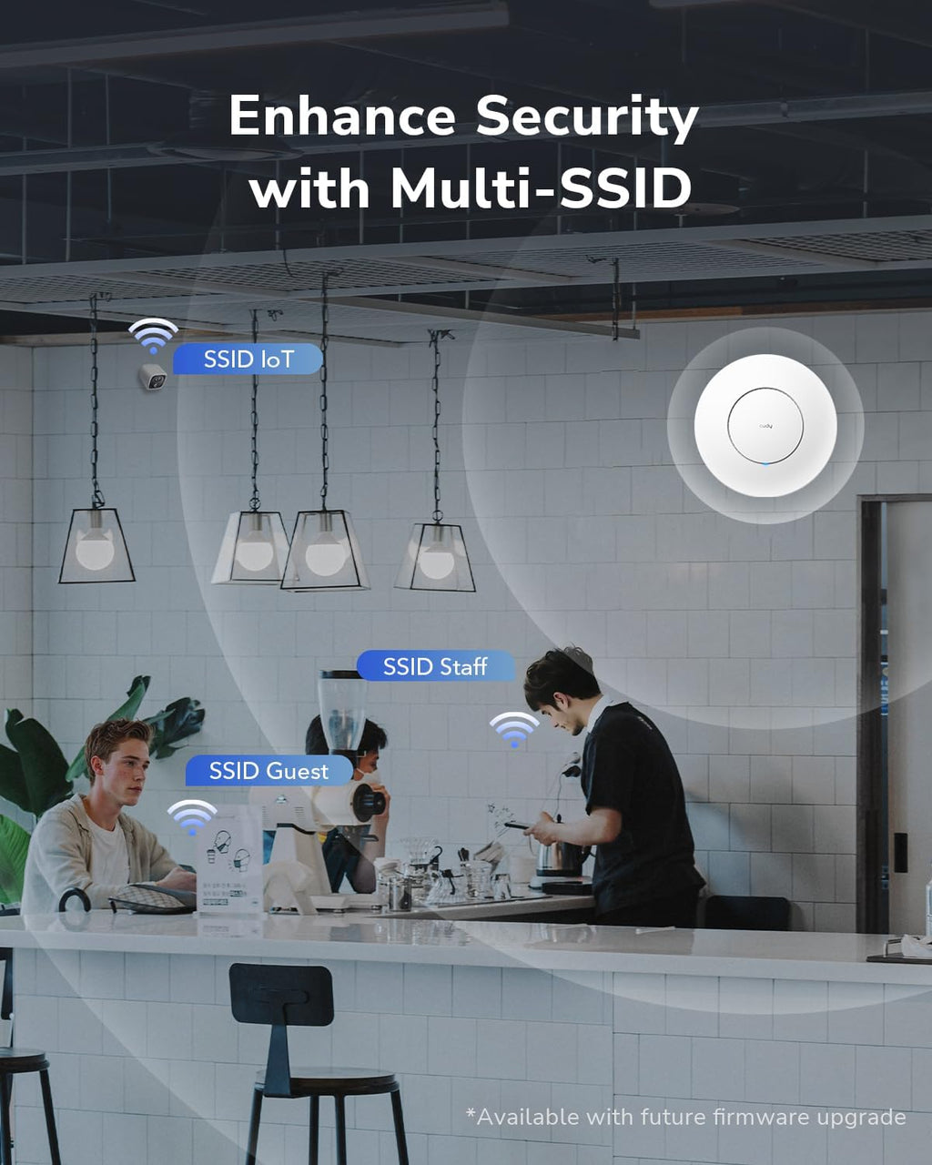 Cudy BE11000 Wi-Fi 7 Gigabit Mesh Access Point, 10G SFP+, 2.5G PoE, AP11000