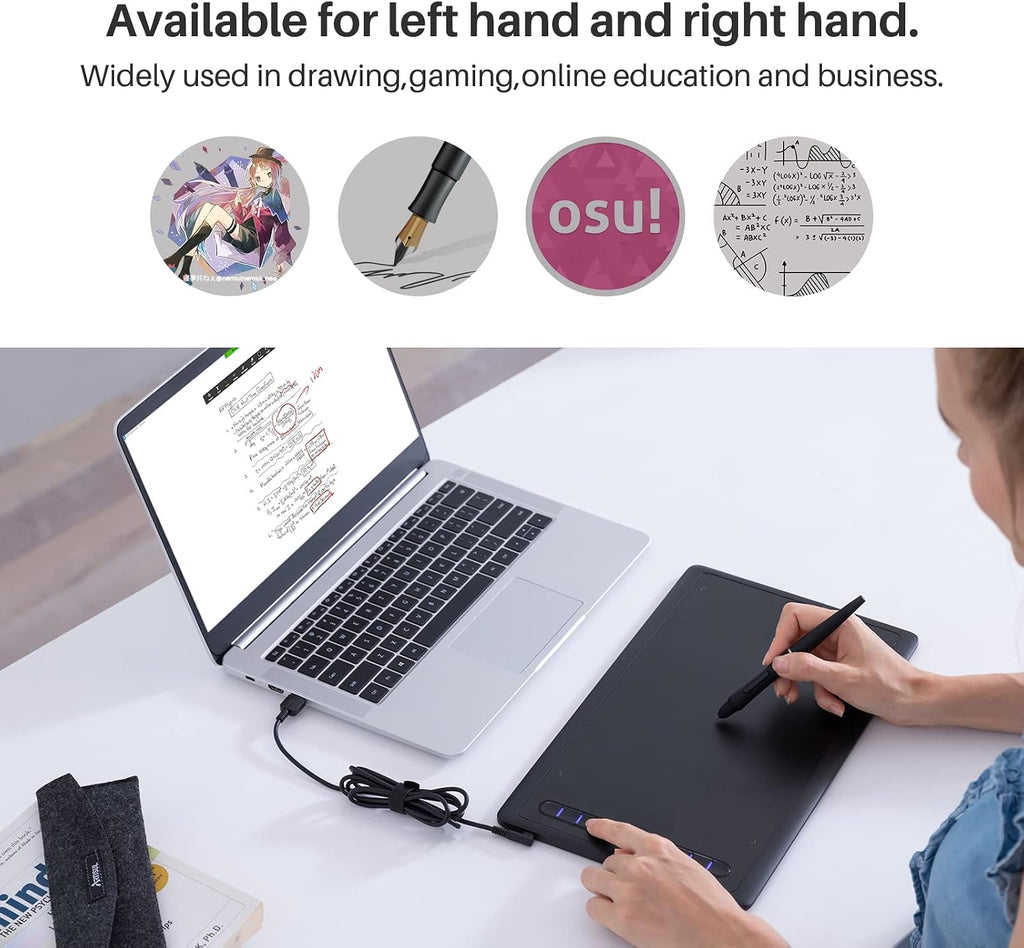 Drawing Tablet Artisul M0610Pro 10x6 Inch, Tilt Support, Scroll Wheel