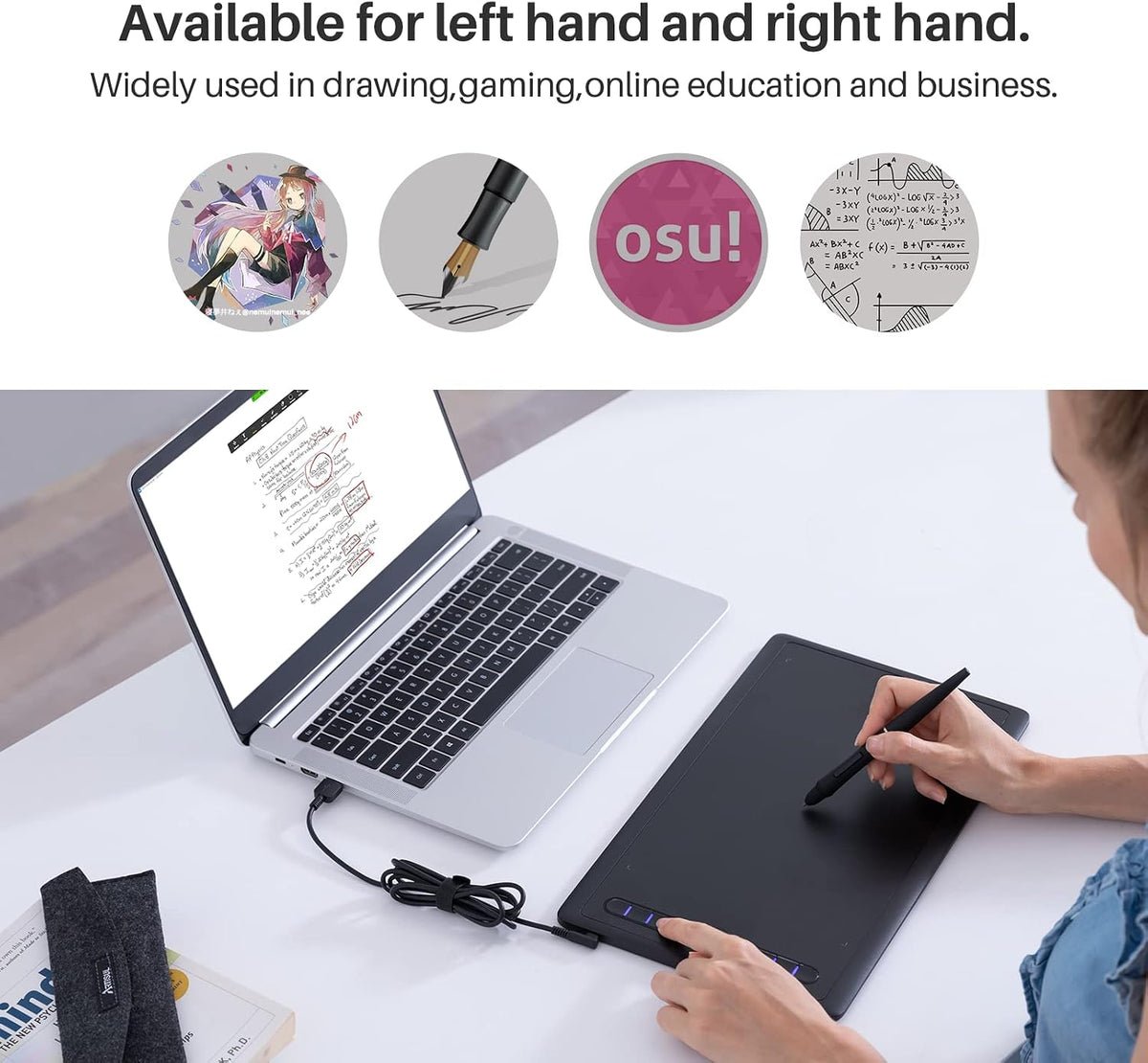 Drawing Tablet Artisul M0610Pro 10x6 Inch, Tilt Support, Scroll Wheel