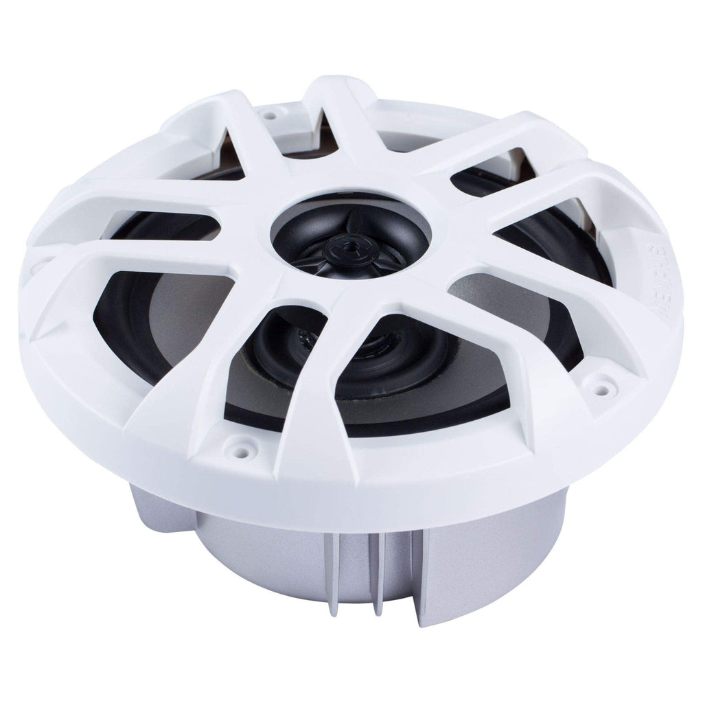 Memphis MXA602SLB MXA OEM Fit 6.5" Marine Grade Coaxial Speakers, Black with Blue LED - Pair
