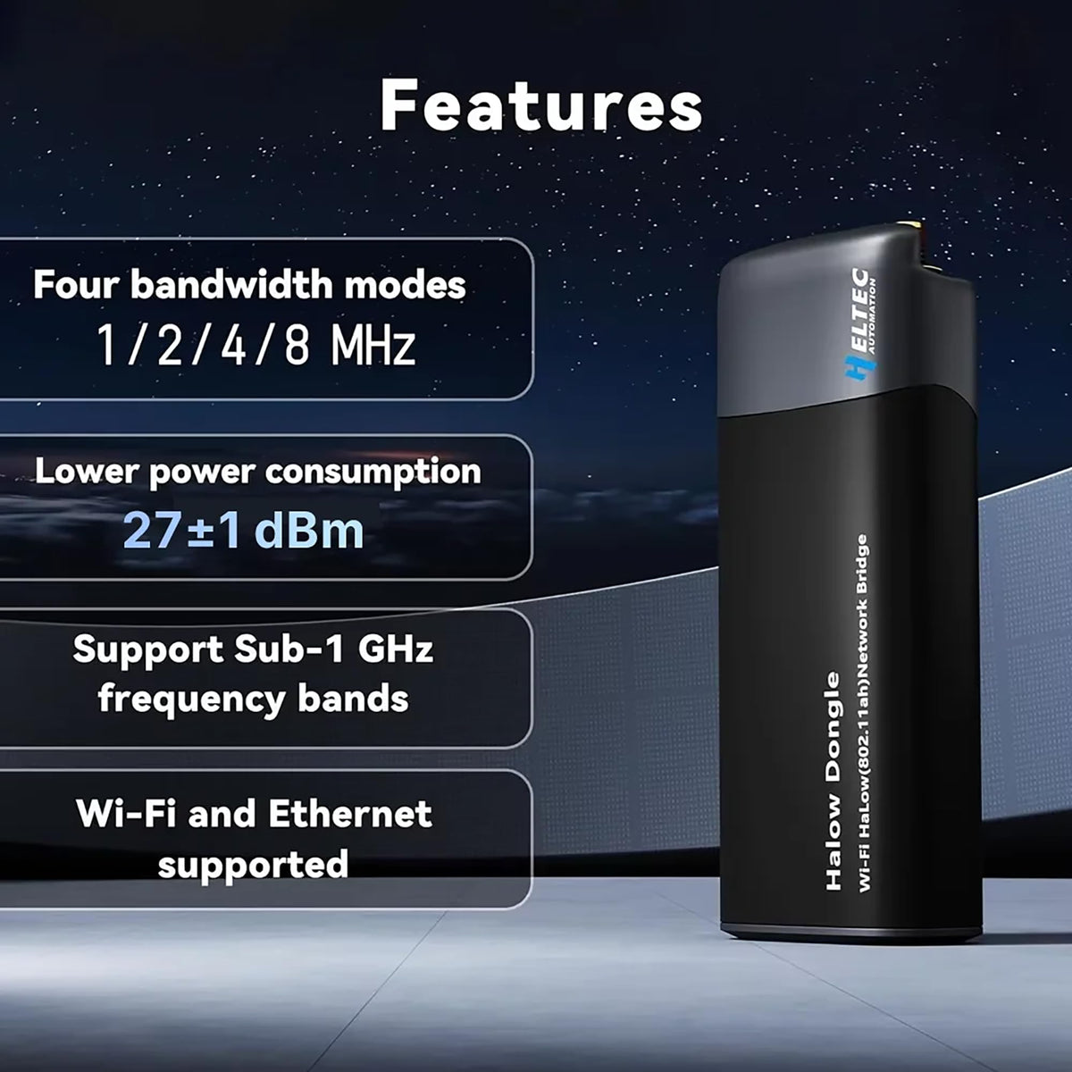Heltec 1 Pair Point to Point Wireless Network Bridge Wi-Fi HaLow Dongle V2