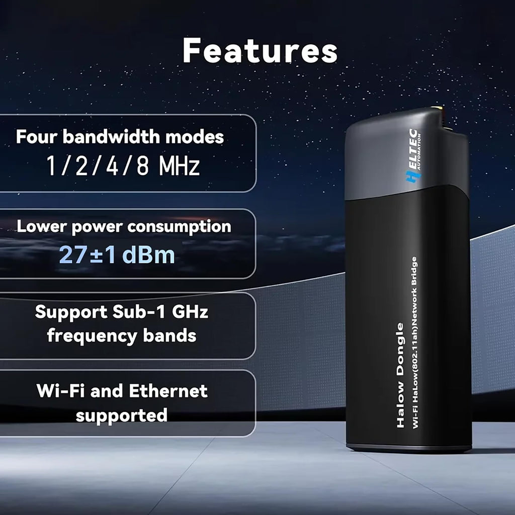 Heltec 1 Pair Point to Point Wireless Network Bridge Wi-Fi HaLow Dongle V2