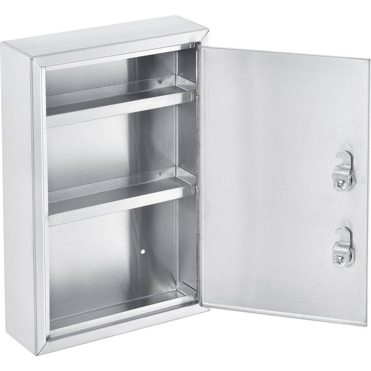 Global Industrial Medical Security Cabinet, 8" W x 2-5/8"D x 12-1/8"H, Dual Key Locks, Beige