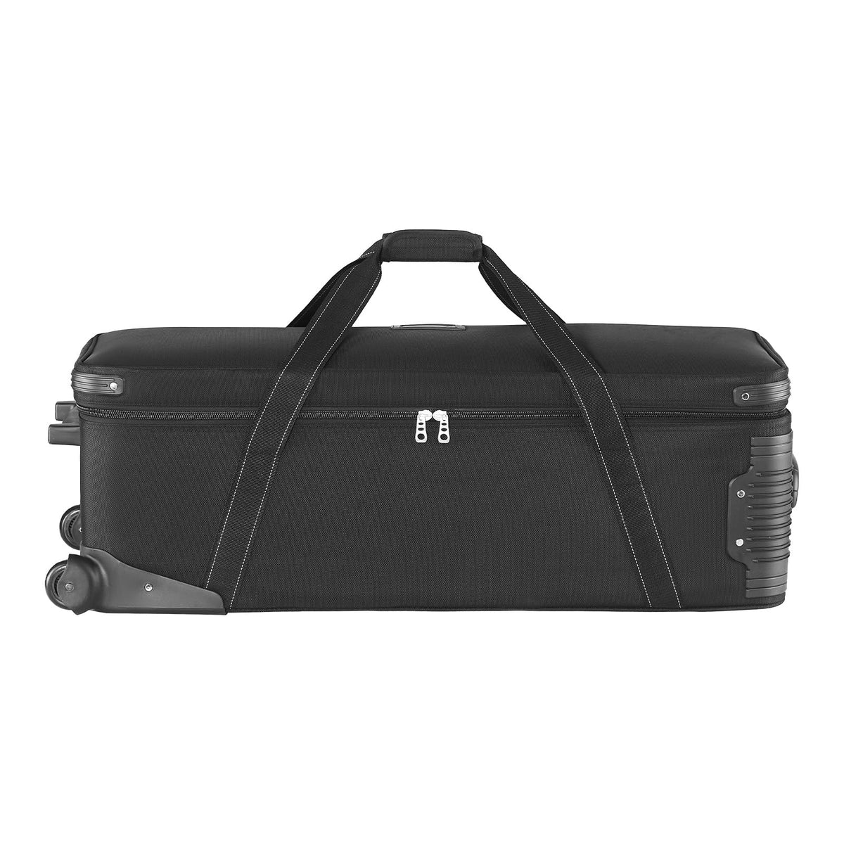 VEVOR Studio Equipment Trolley Case, 35.83 x 11.81 x 14 in / 91 x 30 x 35.5 cm, Rolling Camera Bag, Carrying Bag with Wheels Straps Padded Compartment Handle, for Light Stands, Tripods, Telescopes