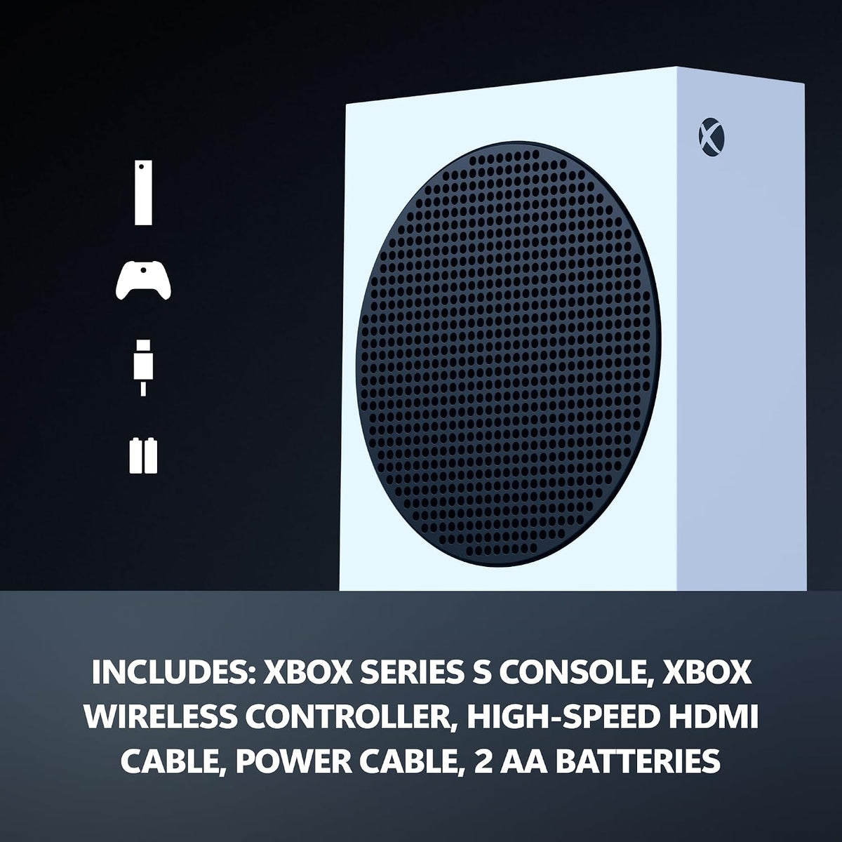 Xbox Series S - All Digital Gaming Console - 1TB SSD - Includes Wireless Controller - 120FPS - Robot White