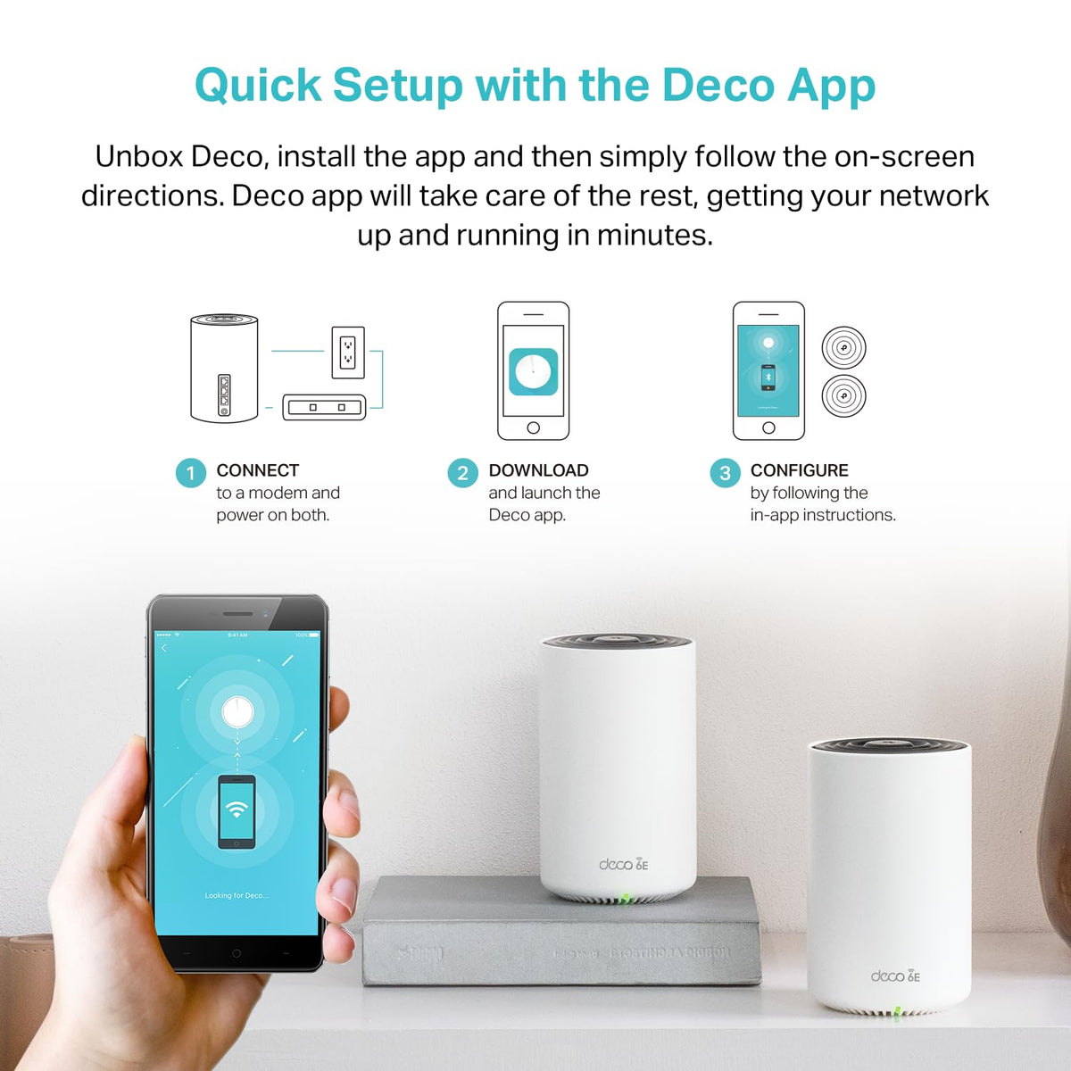 Deco 7 Pro Tri-Band WiFi 7 BE10000 Whole Home Mesh System 6-Stream 10 Gbps