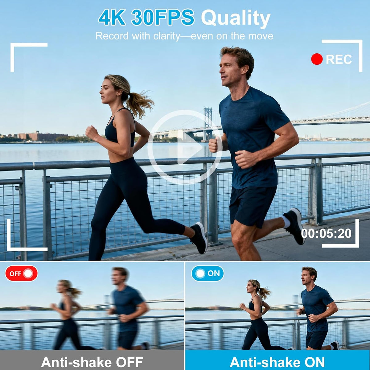 56MP 4K Digital Camera for Photography, Travel & Gift