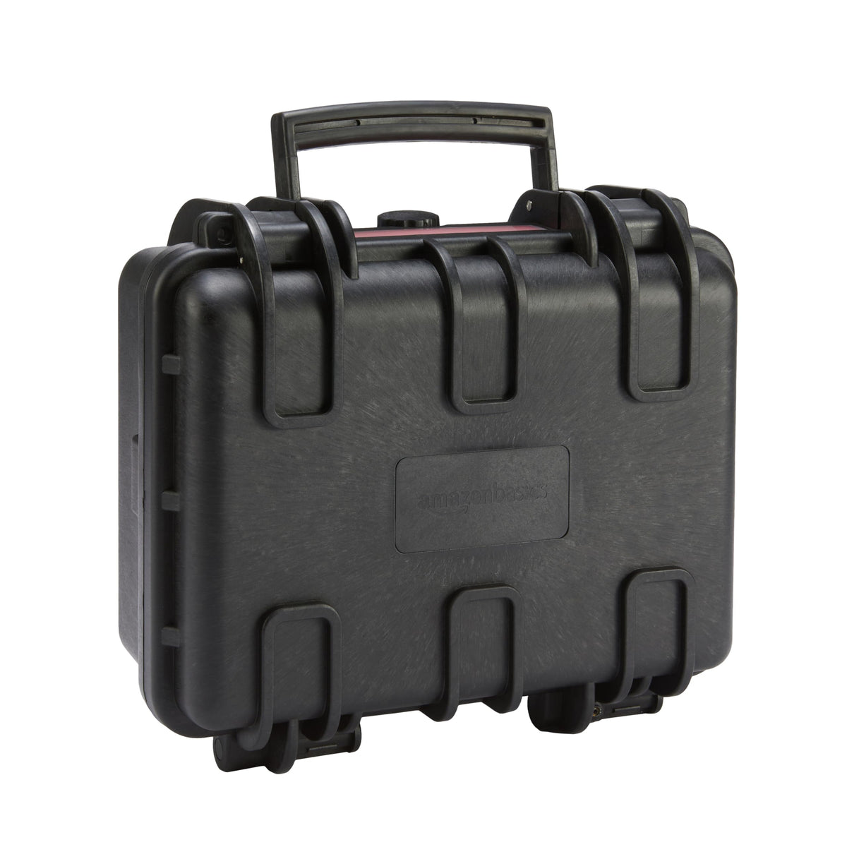 Amazon Basics Hard Protective Camera Case with Wheels, Large, Black, 22"L x 14"W x 9.8"H