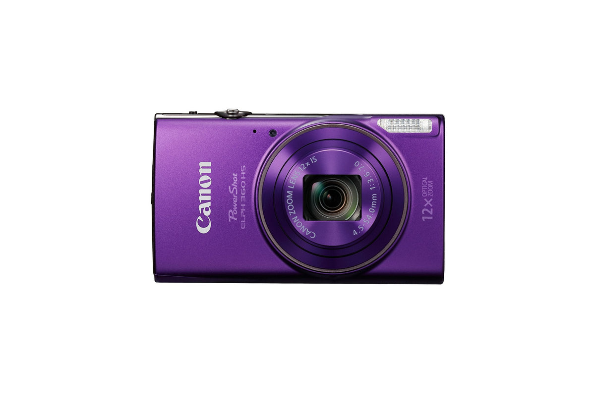 Canon PowerShot ELPH 360 Digital Camera w/ 12x Optical Zoom and Image Stabilization - Wi-Fi & NFC Enabled (Black)