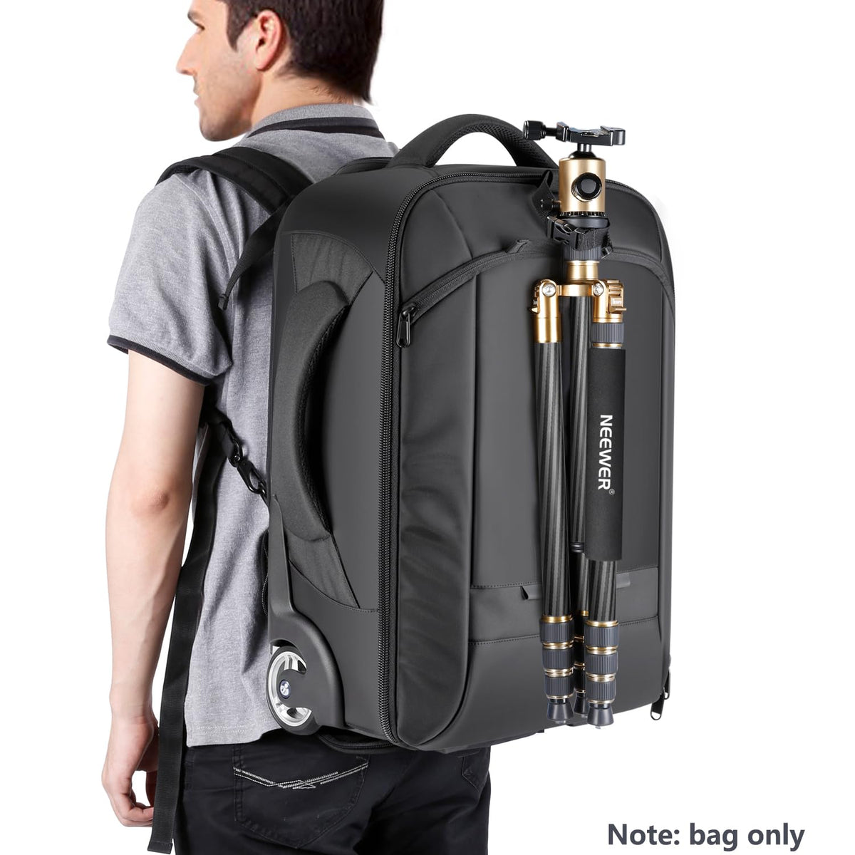 NEEWER Convertible Rolling Camera Backpack for SLR/DSLR and Accessories