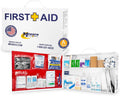 MFASCO Restaurant First Aid Kit - 2 Shelf Metal Cabinet, OSHA 2021 Class A