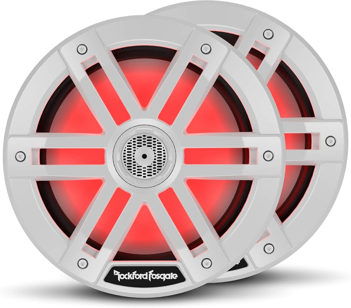 Rockford Fosgate M1-8 Color Optix 8â Marine Speakers - White (Pair)