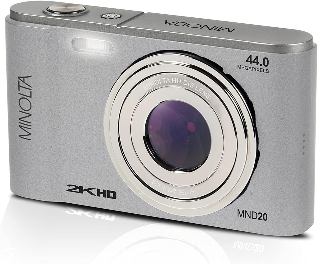 Minolta Minolta MND20 44 MP 2.7K Ultra HD Digital Camera (Silver)