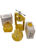 Premium Dental Laboratory LAB Spring Press Compress W/Two Brass Denture Flask (CYNAMED)
