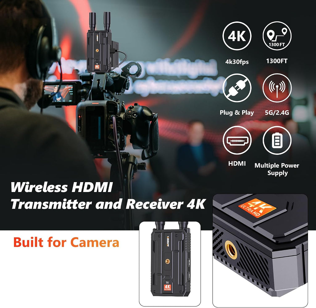 WL097P 4K Wireless HDMI Transmitter and Receiver